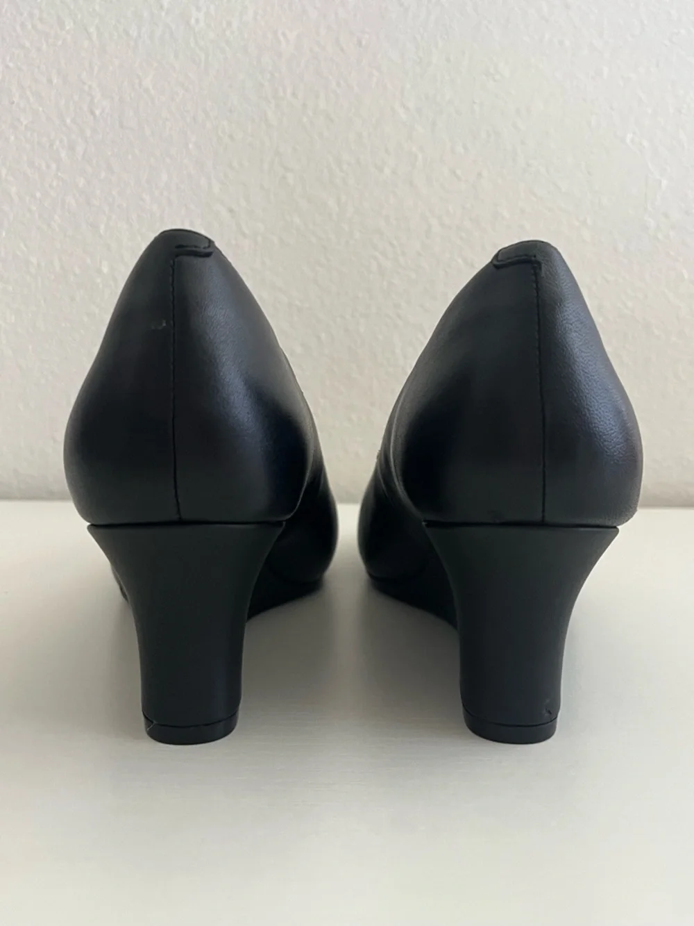 Clarks Ultimate Comfort Classic Black Wedge Pumps - Women's Dress Wedges 10W